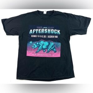 Aftershock 2021 Sacramento California T Shirt Metallica Misfits Etc Size Large